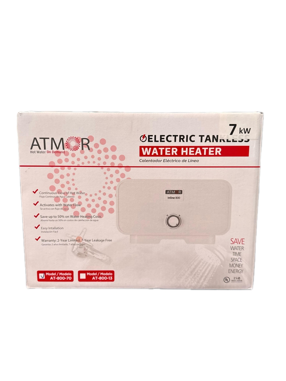 Atmor 7000Watts/240V 1.6 GPM Electric Tankless Water Heater